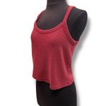 Old Navy  - Cropped Ribbed Tank Top - Maroon/burgandy - Size Large Photo 1