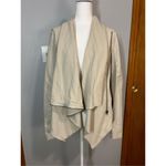 BLANK NYC shark hem vegan leather zip jacket size M BIN R Photo 2