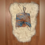 12th Tribe  Multicolor satin spaghetti strap crop top size S Photo 2