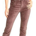 Free People  Velvet Crop Pants, Mauve, Size 28 Photo 0