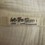 Free People  Summer Daydream Buttondown Top in Ivory Size Large Gauze Oversized Photo 14