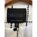 Sanctuary NWT WHITE PLAID SLEEVELESS JACKET SIZE LARGE (L8) Photo 1
