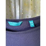 Tori Richard Honolulu Hawaii Women's Classic Solid Navy Quarter Sleeve Top M Photo 4