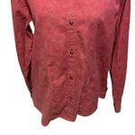 Woolrich  Snap Front Shirt Top Women's Size L Rosebud Floral Long Sleeve Photo 2