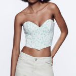 ZARA NEW Women Blue Gray amid Rise Cargo Jeans Extra Wide Size 40 Photo 3