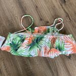Raisin's | Palm Leaf Flounce Bandeau Swim Top sz M Photo 4