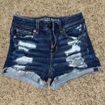 American Eagle Ripped Jean Shorts Photo 0