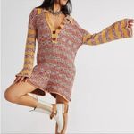 Free People  romper shorts Wendy Ribbed knit sweater long sleeve Photo 0
