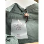 CALIA Button Front Shirt Women XL NWT Green Long Sleeve Collar Outdoors Hiking Photo 4