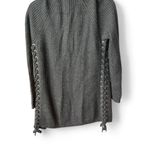 autumn cashmere  Grey Lace up Tie Cardigan size Small Photo 3