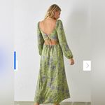 Urban Outfitters  Floral Green and Purple Women's Dress Photo 2