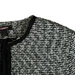 EXPRESS NEW $128 White Black Tweed Jacket Blazer Cropped 3/4 Sleeve Women’s 10 Photo 3