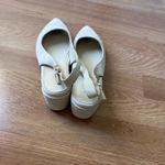 Bettye Muller  Cream Slingback Heels Photo 3