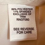 Cato Contemporary Size 2 Cream Front Pleated Dress Pants Back Buttoned P… Photo 8