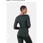 Kari Traa Mina Base Layer Shirt Women Medium Green Fair Isle Merino Wool Blend Photo 3