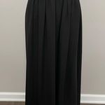 Vintage Clio Pants Wide Leg Palazzo Culottes Cropped Elastic Waist Lined Black Size M Photo 1