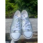 Converse All Star Chuck Taylor silver metallic low top sneakers, women's size 7 Photo 5