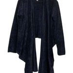 Barefoot Dreams  CozyChic Lite Island Wrap Open‎ Waterfall Cardigan Black L/XL Photo 0