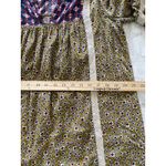 Umgee  Floral Boho High Low 3/4 Sleeve Lightweight Lace Trim Flowy Dress Sz S Photo 6