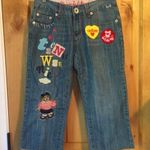 TEENIE WEENIE Patches Jean Capris EUC 6 Rare HTF Blue Photo 0