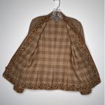 Eccoci Wool Silk Cashmere dressy Jacket with Embroidered Trim fall winter Size 0 Tan Photo 9
