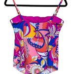 Trina Turk  Sevilla Tankini Top Handkerchief Hem Women’s Size 8/10? Photo 1