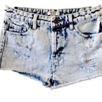 Forever 21  High Waisted Jean Shorts 26 cutoff fight wash frayed Y2K Daisy Dukes Photo 1