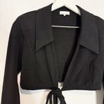 We Wore What Danielle Bernstein Wrap Around Tie Top in Black Sexy Chic Revolve Size‎ Medium Photo 4