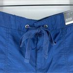 a.n.a  Size 16 Lightweight Stretch Cotton Navy Blue Drawstring Waist Shorts Photo 1