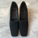 Stuart Weitzman  Vintage Square Toe Black Pumps Stretch 80s 90s High Heels 6.5 Photo 2