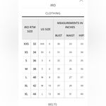 IRO  Melania Twill Mid Rise Straight Leg Belted Pants size 10 Photo 12