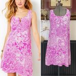 Lilly Pulitzer  Lela Henley Tank Dress Wild Fuchsia Swipe Right Dress - Sz S 💛🎀 Photo 1