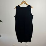 Peruvian Connection Dress Women XL Black Pima Cotton Lagenlook Minimal Modest Photo 1