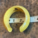 Mango  TREE Mustard Yellow Gold Light Wooden Boho Bangle Bracelet Photo 8