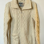 Aran Crafts Cream Cable Knit Cardigan Photo 0