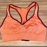 Lululemon  Go Steady Orange Burgundy Trim Bra Size 4 Photo 0