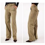 AMO Easy Army Slouch Pant Green Utility Military Wide Straight Leg Size 26 Photo 1