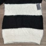Eloquii  Black And White Striped Turtleneck Tunic Sweater Dress Size‎ 16/18 Photo 2