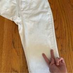 LANDS' END High Rise Slim Ankle Jean White Light Wash High Waisted Cropped Crop Size 8 Photo 8