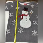 Tipsy Elves  Gray Snowflake Snowman Sweater size L Photo 6