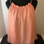 International concepts Women’s Embellished Top Size Medium Coral Boho Festival Photo 0