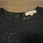 Loft Women’s  Navy Blue Lace Short Sleeve Blouse, Size Small Photo 1