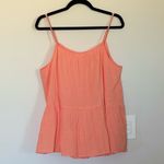 Caslon XL Cotton Gauze Tank Top NWOT In Coral Adjustable Strap Photo 2