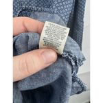 Anthropologie Cloth &‎ Stone  Button Up Shirt Dress Mini Tunic Women M Blue Retro Photo 4