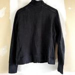 American Giant Full Zip Moto Jacket Fleece High Neck Pockets 100% Cotton Black M Size M Photo 4