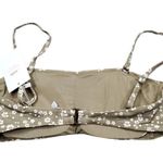 ANDIE Swim Bora Bora Bandeau Bikini Top Green Ditzy Floral Size Medium Lined Photo 2