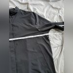 Quince  Women’s XL Collared Button Down Long Sleeve Blouse Top Stretch Black Work Photo 8