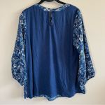 PaperMoon ✨  Women’s Blue Floral Top Medium Photo 7