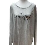 State of Mine Heather Gray Long Sleeve Women’s Graphic Grateful Tee Size XXL Photo 0