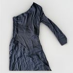 Alexis  Addison One-Shoulder Asymmetric Maxi Dress Black L Grunge Party Chic Photo 11